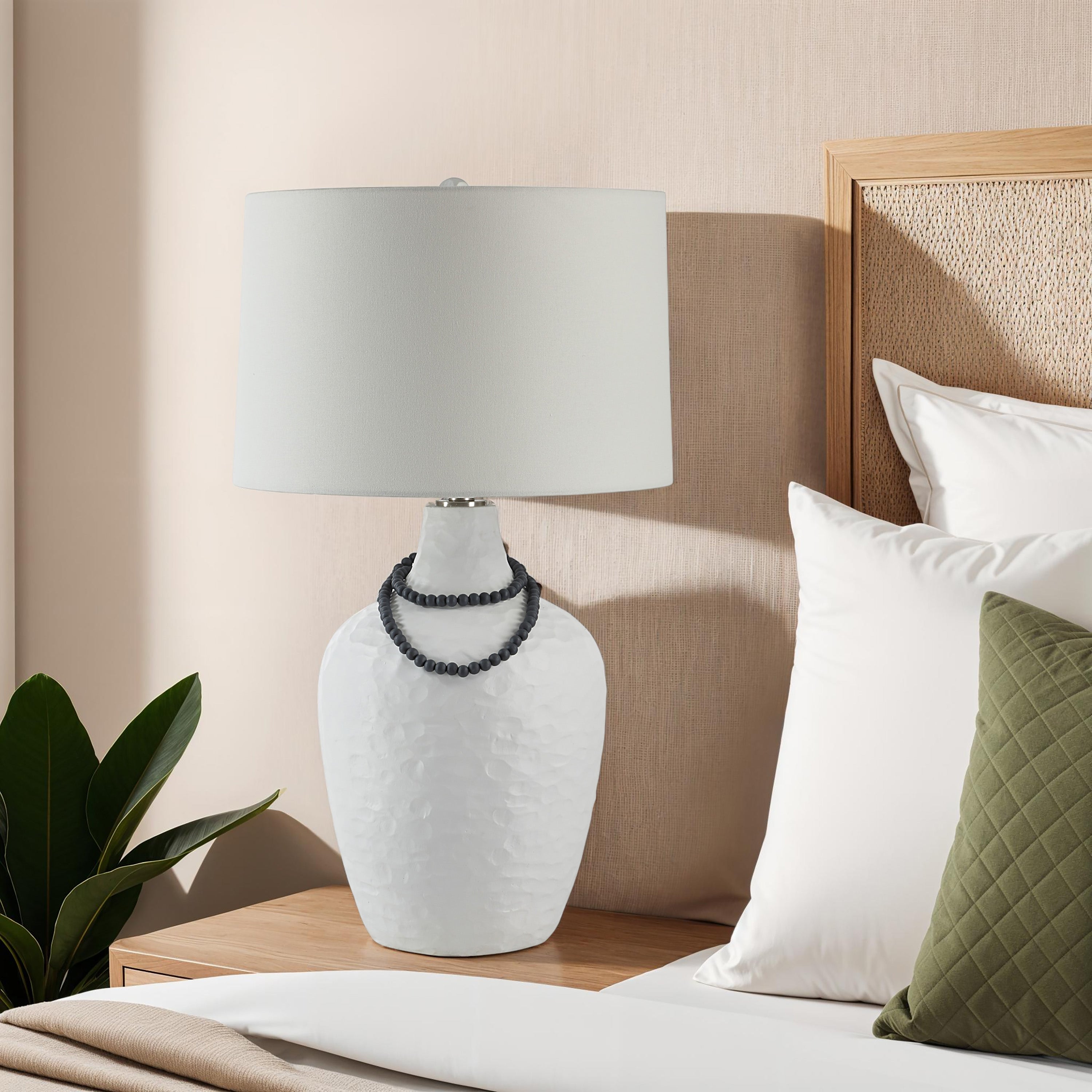 Naranja 29.75" Table Lamp with Beaded Detail-Table Lamp-DECOROLALA