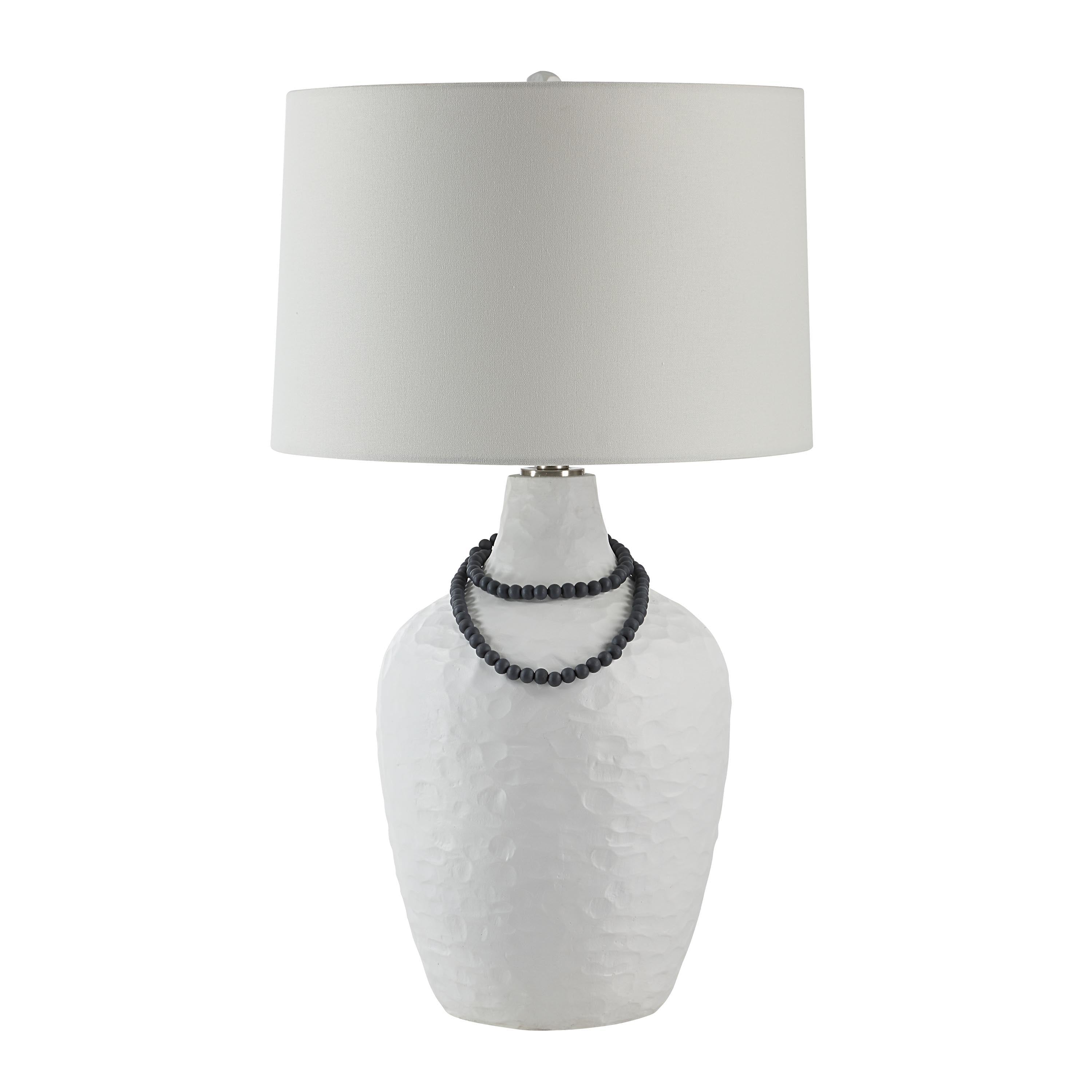 Naranja 29.75" Table Lamp with Beaded Detail-Table Lamp-DECOROLALA