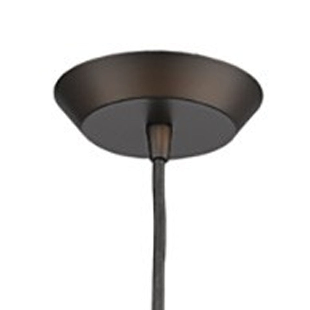 Narrow Bronze Hanging Light with Glass Studs-Chandeliers-DECOROLALA