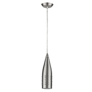 Narrow Silver Hanging Light with Glass Studs-Chandeliers-DECOROLALA
