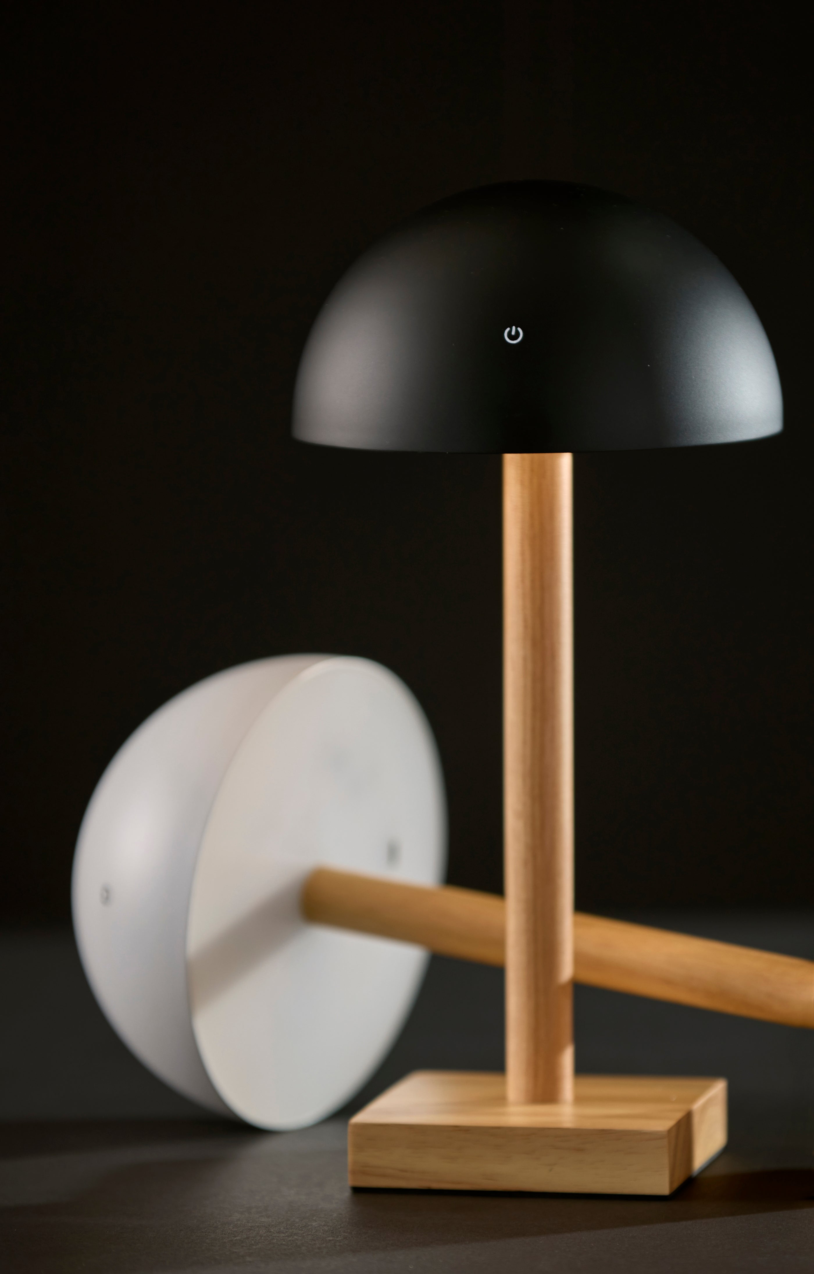 Nash LED Cordless Table Lamp- Black-Lighting-DECOROLALA