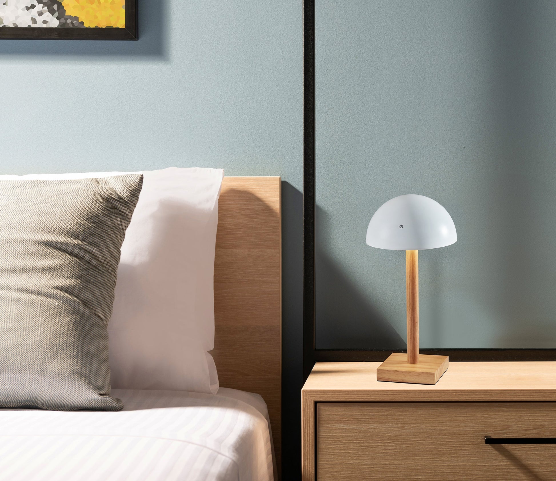 Nash LED Cordless Table Lamp- White-Lighting-DECOROLALA