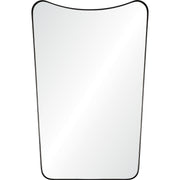 Nashua 36" Tall Rectangle Wall Mirror, Black-Mirror-DECOROLALA