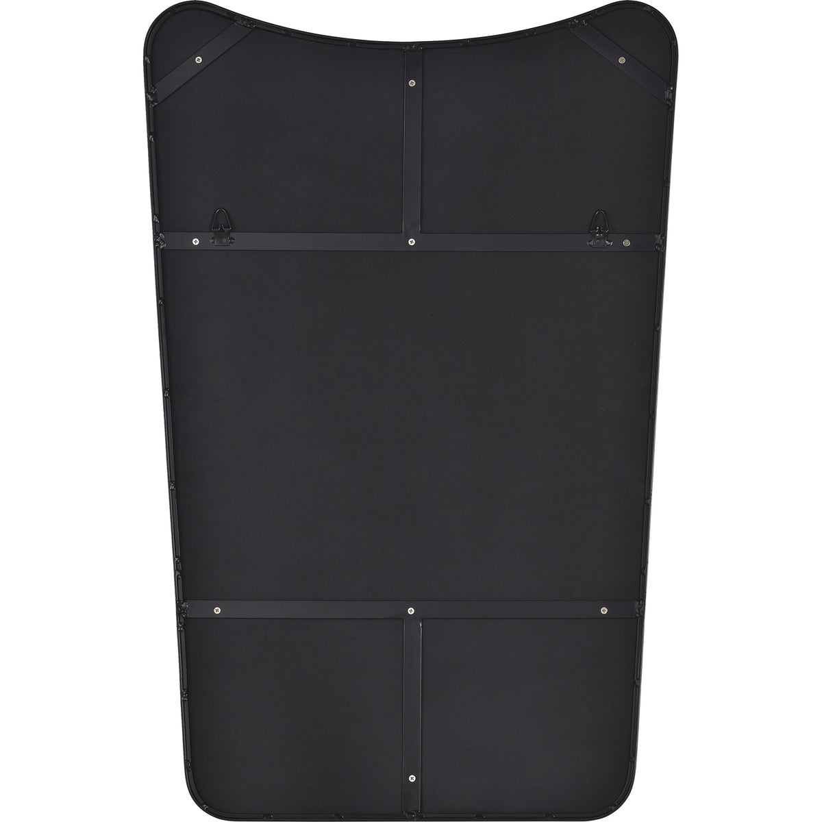 Nashua 36" Tall Rectangle Wall Mirror, Black-Mirrors-DECOROLALA