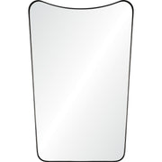Nashua 36" Tall Rectangle Wall Mirror, Black-Mirrors-DECOROLALA
