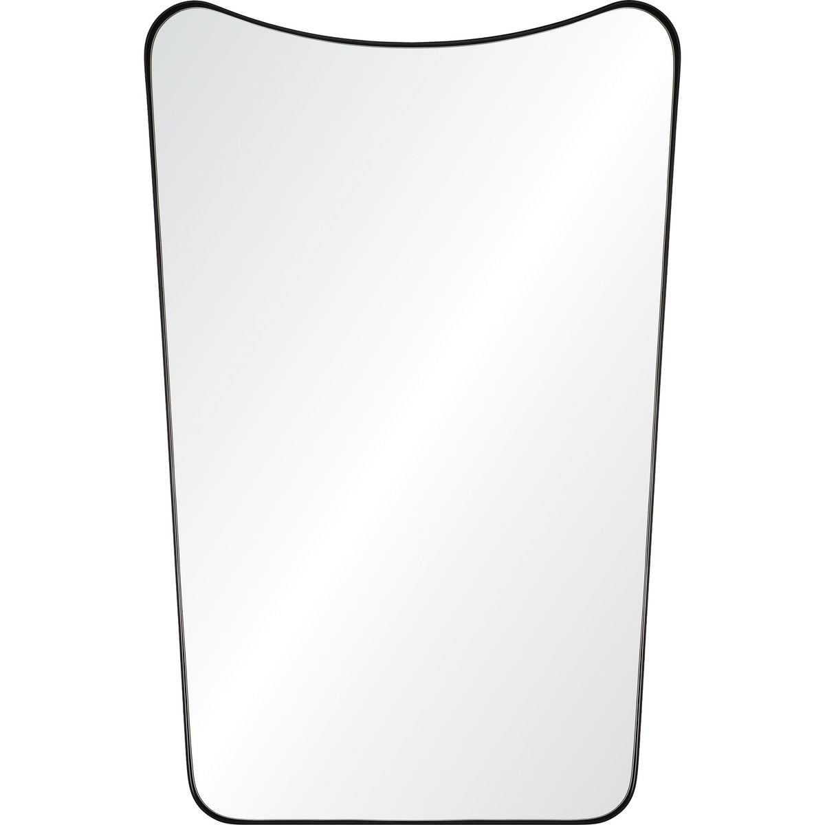 Nashua 36" Tall Rectangle Wall Mirror, Black-Mirrors-DECOROLALA