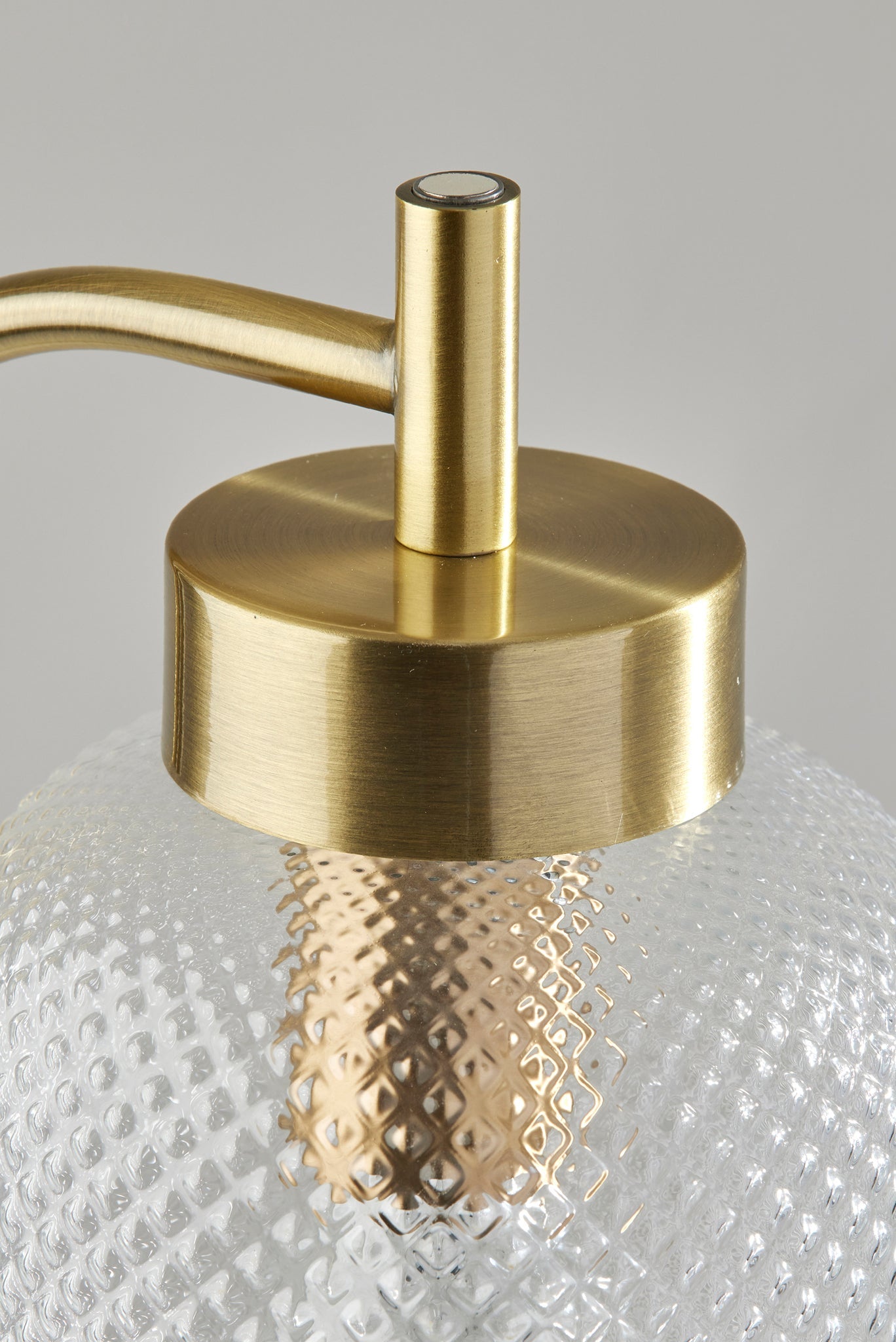 Natasha 2-Light Floor Lamp - Marble Base Brass-Lighting-DECOROLALA