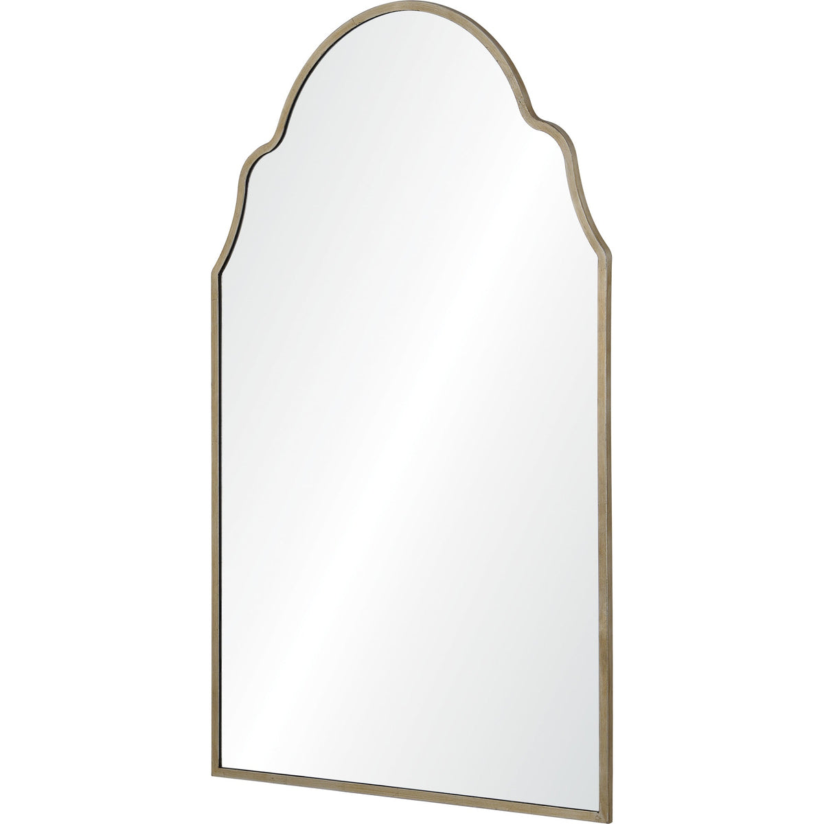 Natasha 42" Tall Irregular Wall Mirror, Grey-Mirrors-DECOROLALA