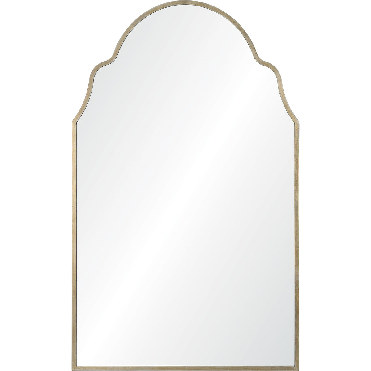 Natasha 42" Tall Irregular Wall Mirror, Grey-Mirrors-DECOROLALA