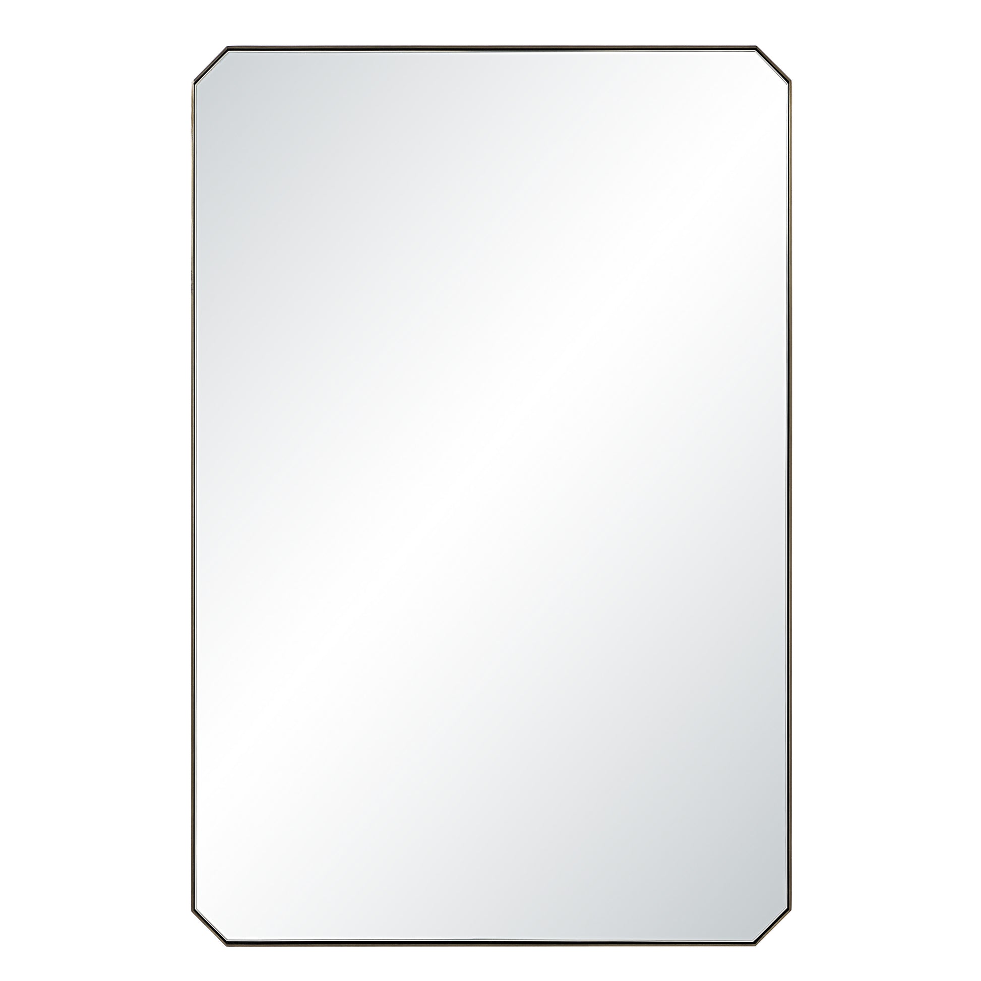 Nate 36" H x 24" W Wall Mirror, Yellow-Mirror-DECOROLALA