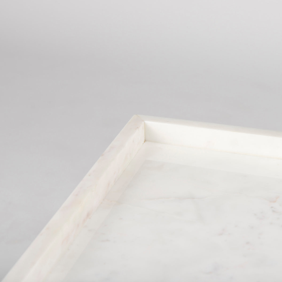 Nathan II 18" x 20" Square Top White Marble and Black Metal End/Side Table-End and Side Tables-DECOROLALA