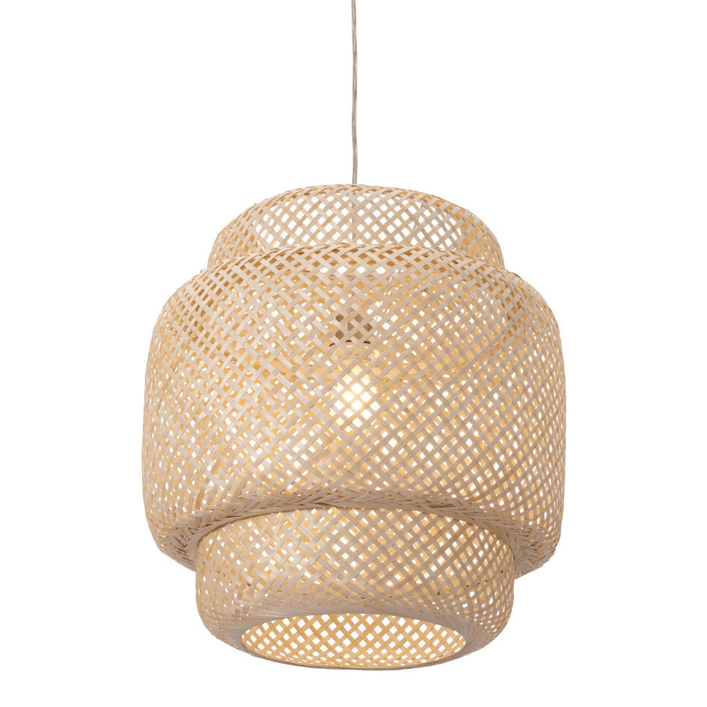 Natural Boho Weave Ceiling Lamp-Chandeliers-DECOROLALA
