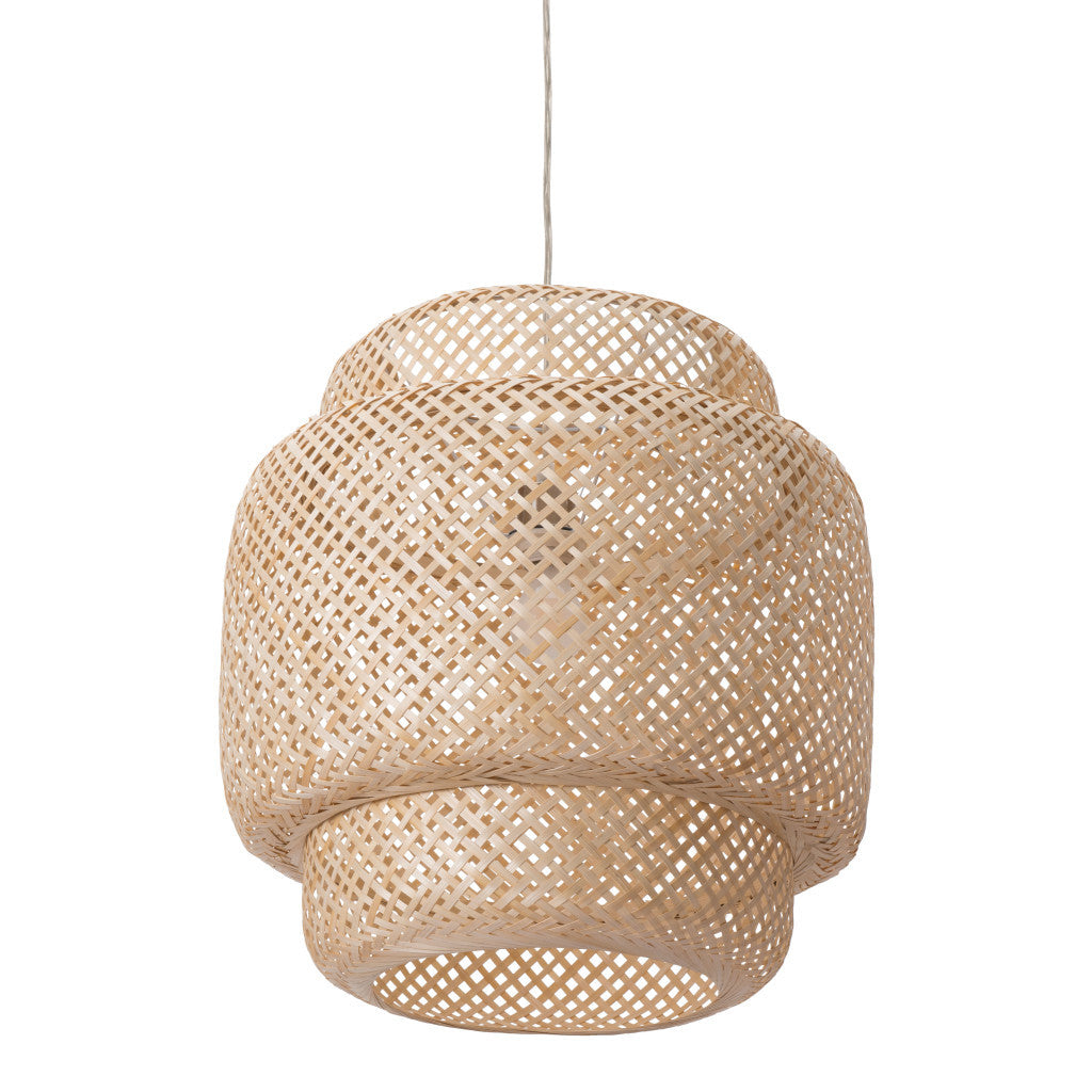 Natural Boho Weave Ceiling Lamp-Chandeliers-DECOROLALA