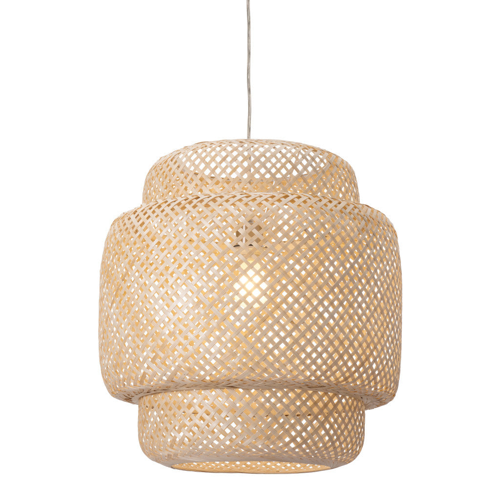 Natural Boho Weave Ceiling Lamp-Chandeliers-DECOROLALA