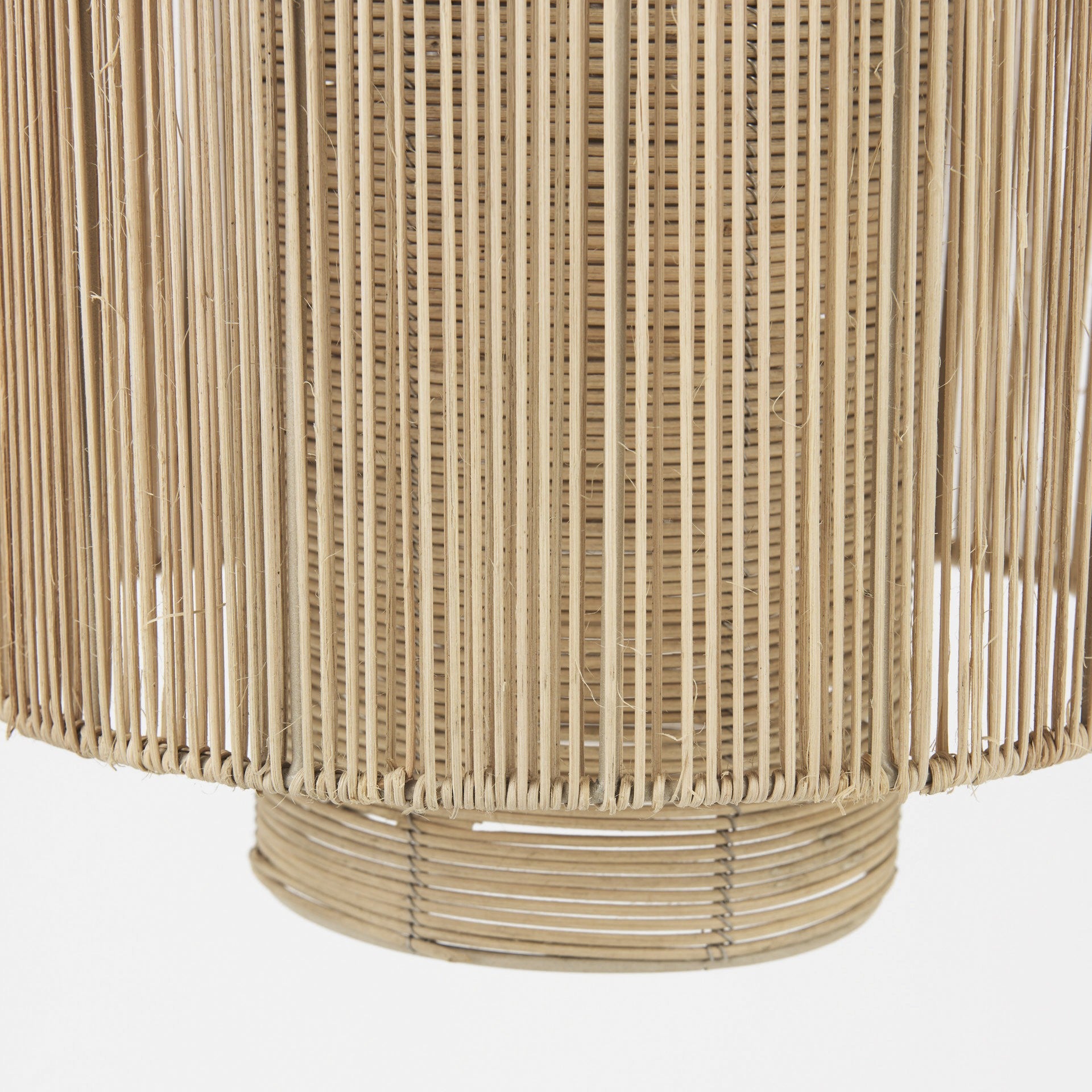 Natural Cane Cylindrical Hanging Pendant Light-Pendants-Hanging Lights-DECOROLALA
