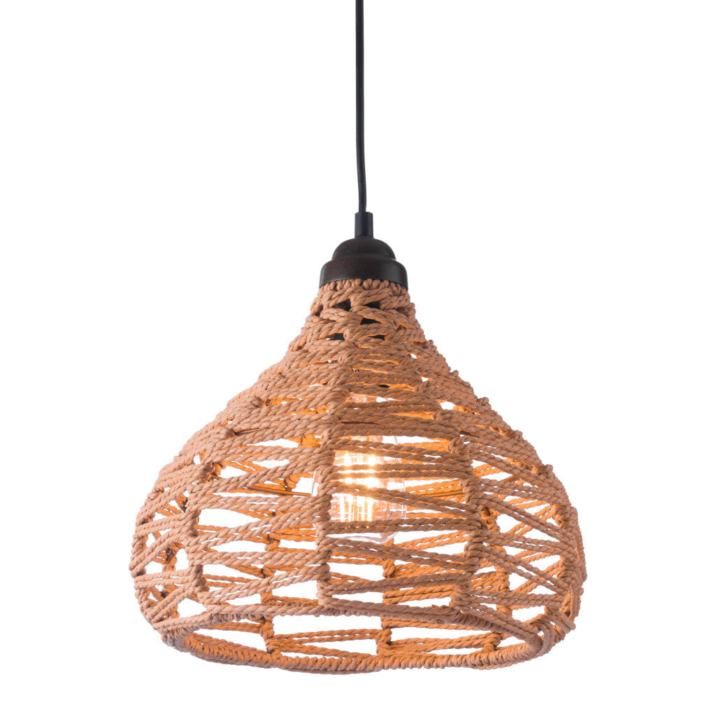 Natural Lantern Metal Dimmable Ceiling Light With Natural Shades-Chandeliers-DECOROLALA