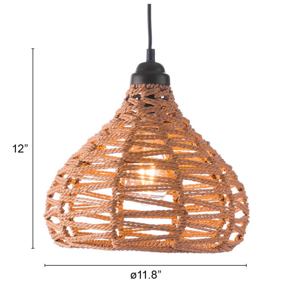 Natural Lantern Metal Dimmable Ceiling Light With Natural Shades-Chandeliers-DECOROLALA