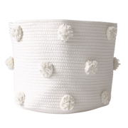 Natural Pom Basket - Large-Baskets-DECOROLALA