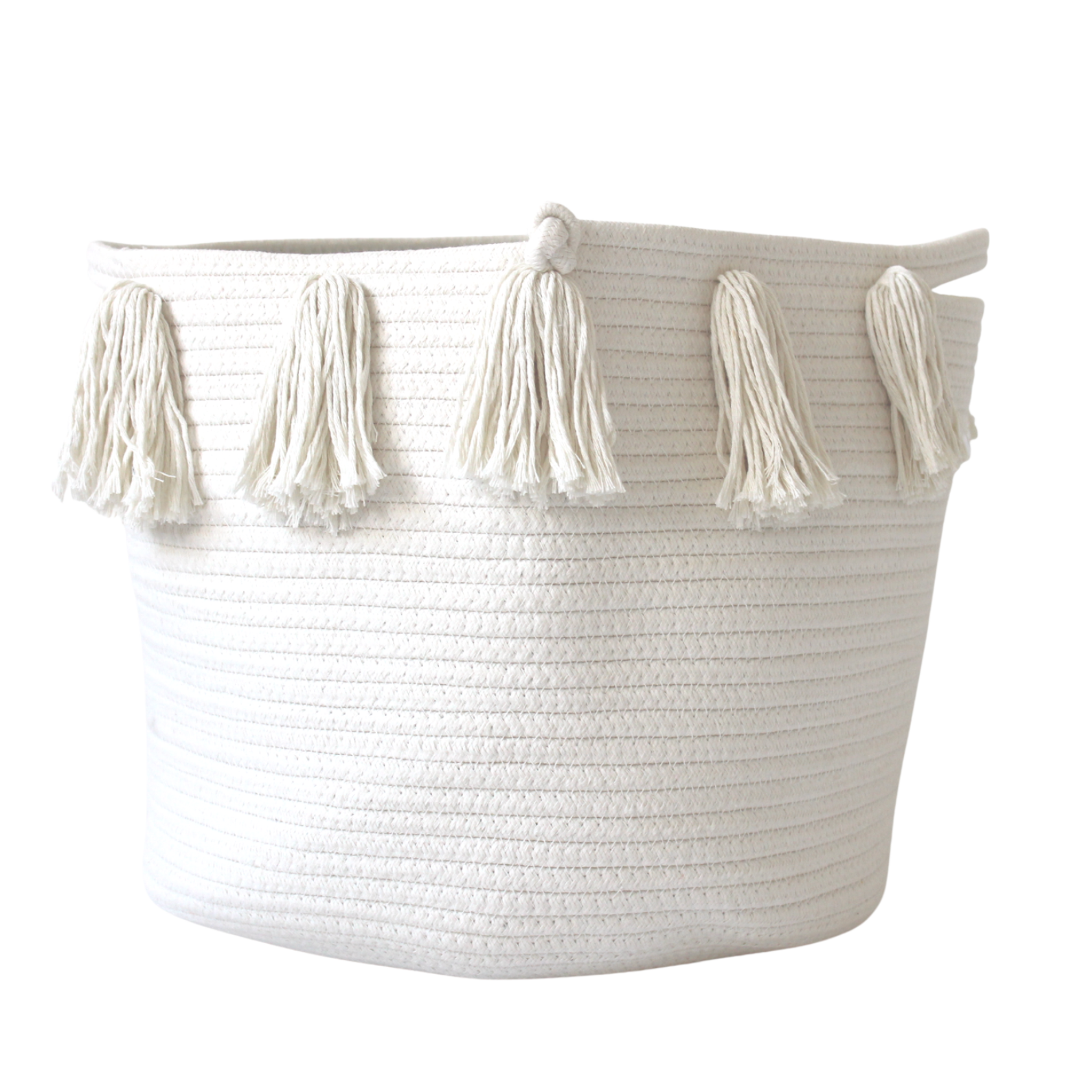 Natural Tassel Basket - Large-Basket-DECOROLALA