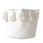 Natural Tassel Basket - Large-Basket-DECOROLALA