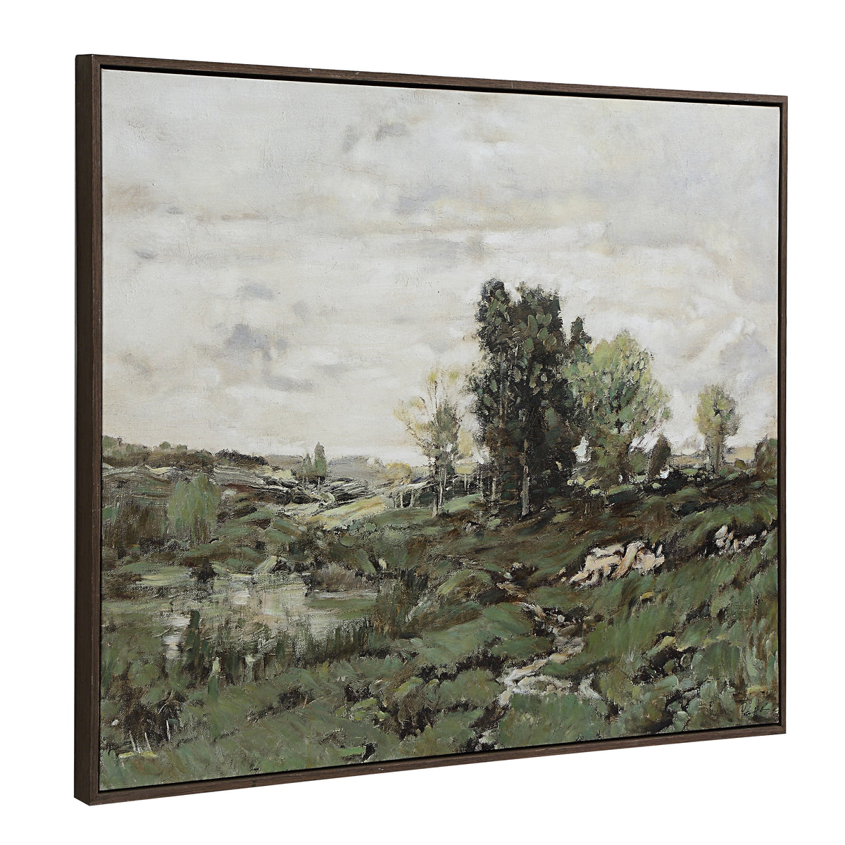 Nature 40" H x 50" W Canvas Art, Green-Canvas Prints-DECOROLALA