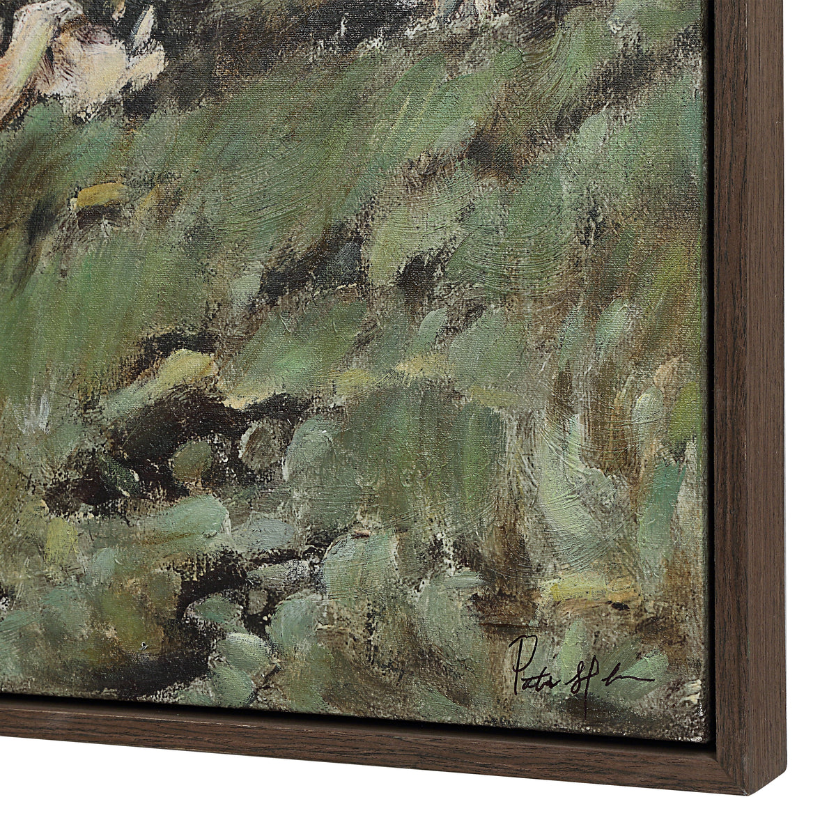 Nature 40" H x 50" W Canvas Art, Green-Canvas Prints-DECOROLALA
