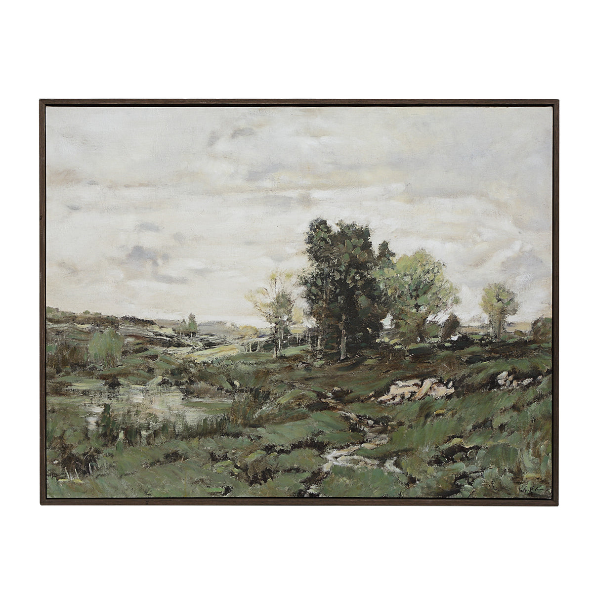 Nature 40" H x 50" W Canvas Art, Green-Canvas Prints-DECOROLALA