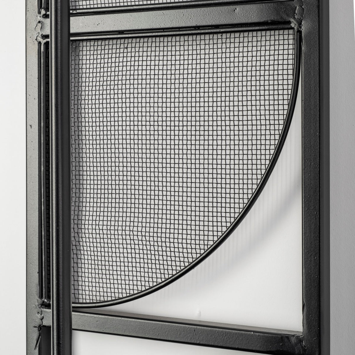 Navin 10x46.5 Black Metal Body White Fabric Shade Rectangular Wall Sconce-Wall Sconces-DECOROLALA