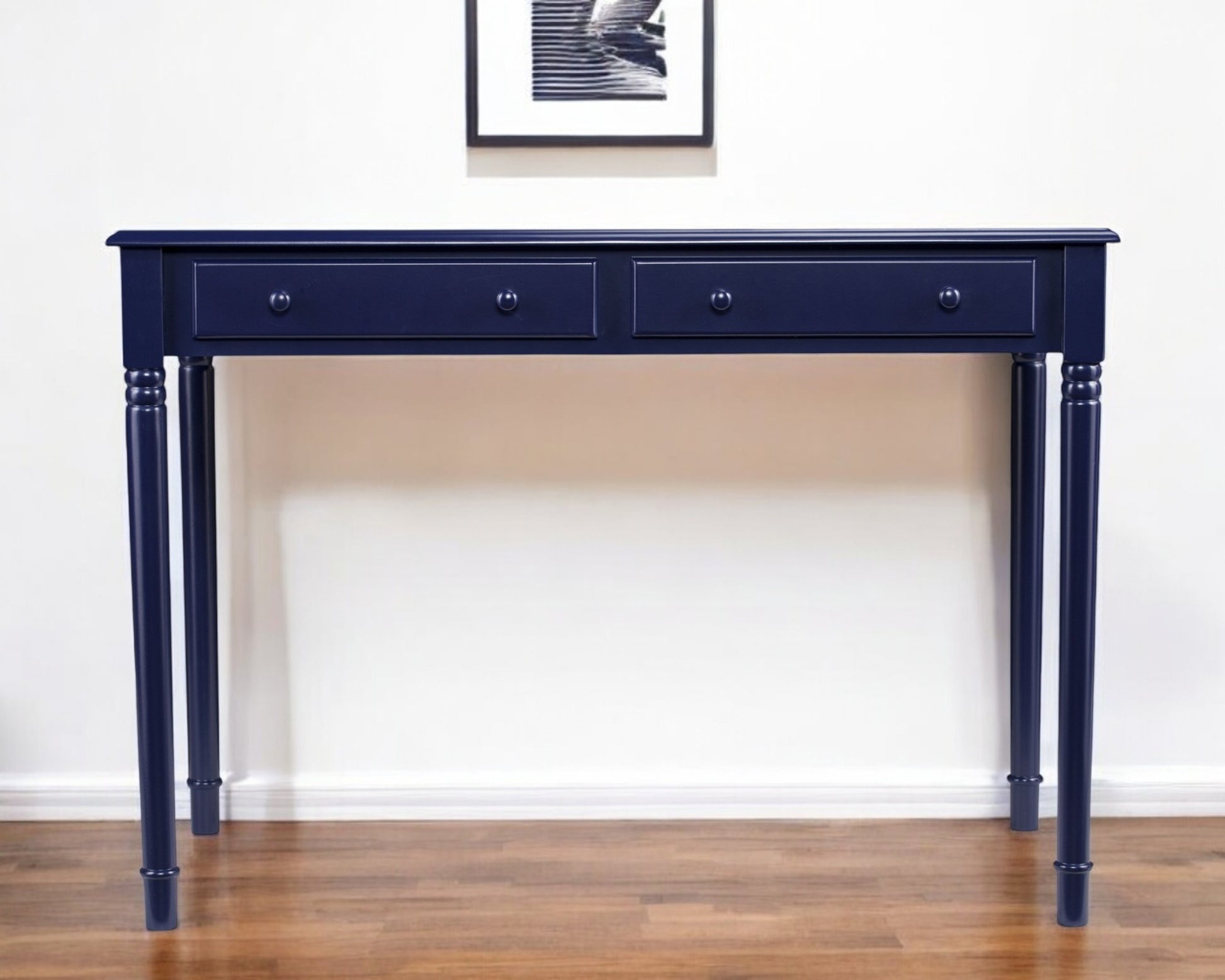 Navy Blue Writing Desk-Desks-DECOROLALA