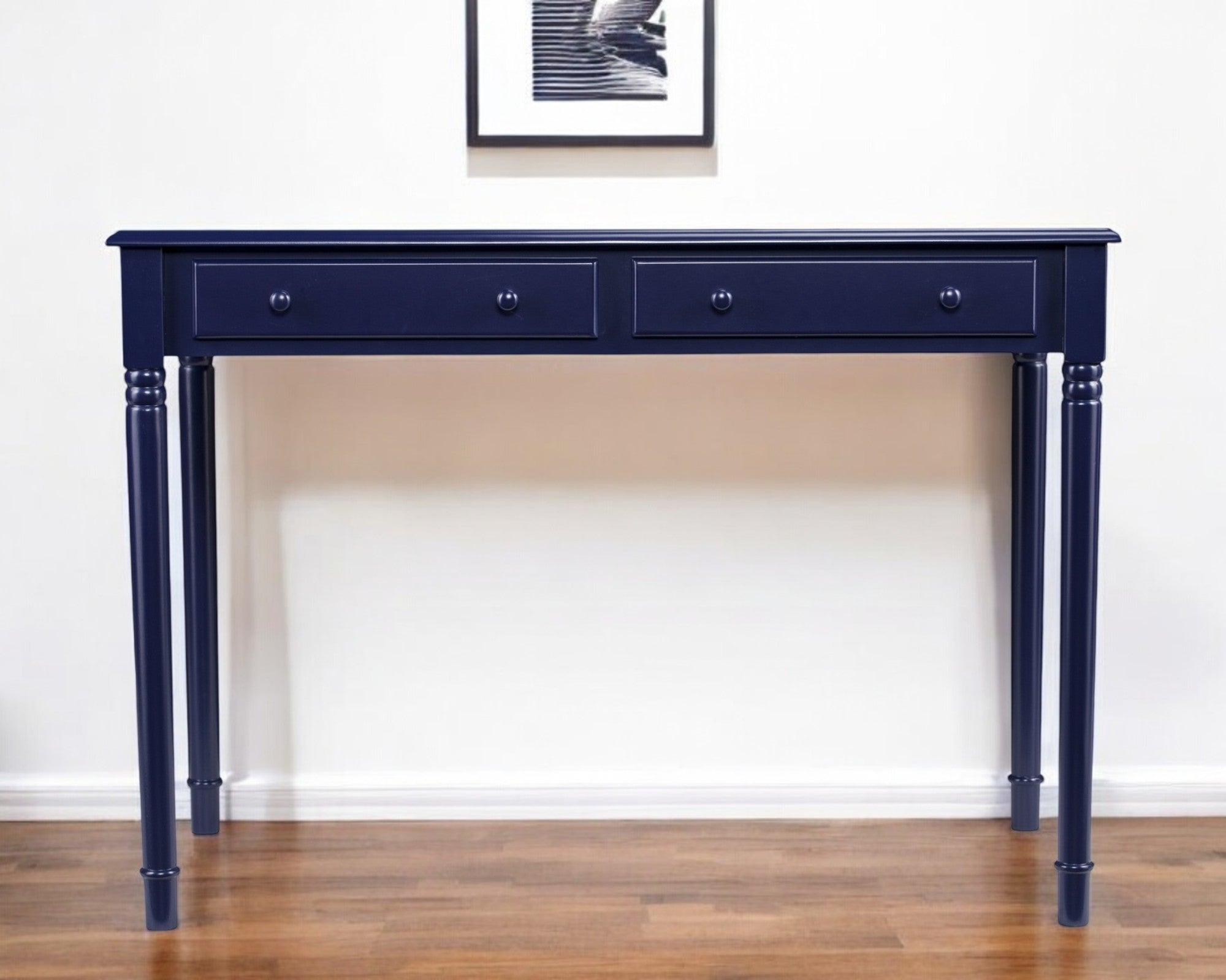 Navy Blue Writing Desk-Desks-DECOROLALA