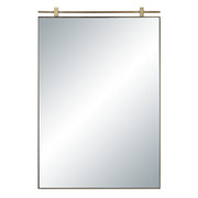 Neem 36" H x 24" W Wall Mirror, Yellow-Mirror-DECOROLALA