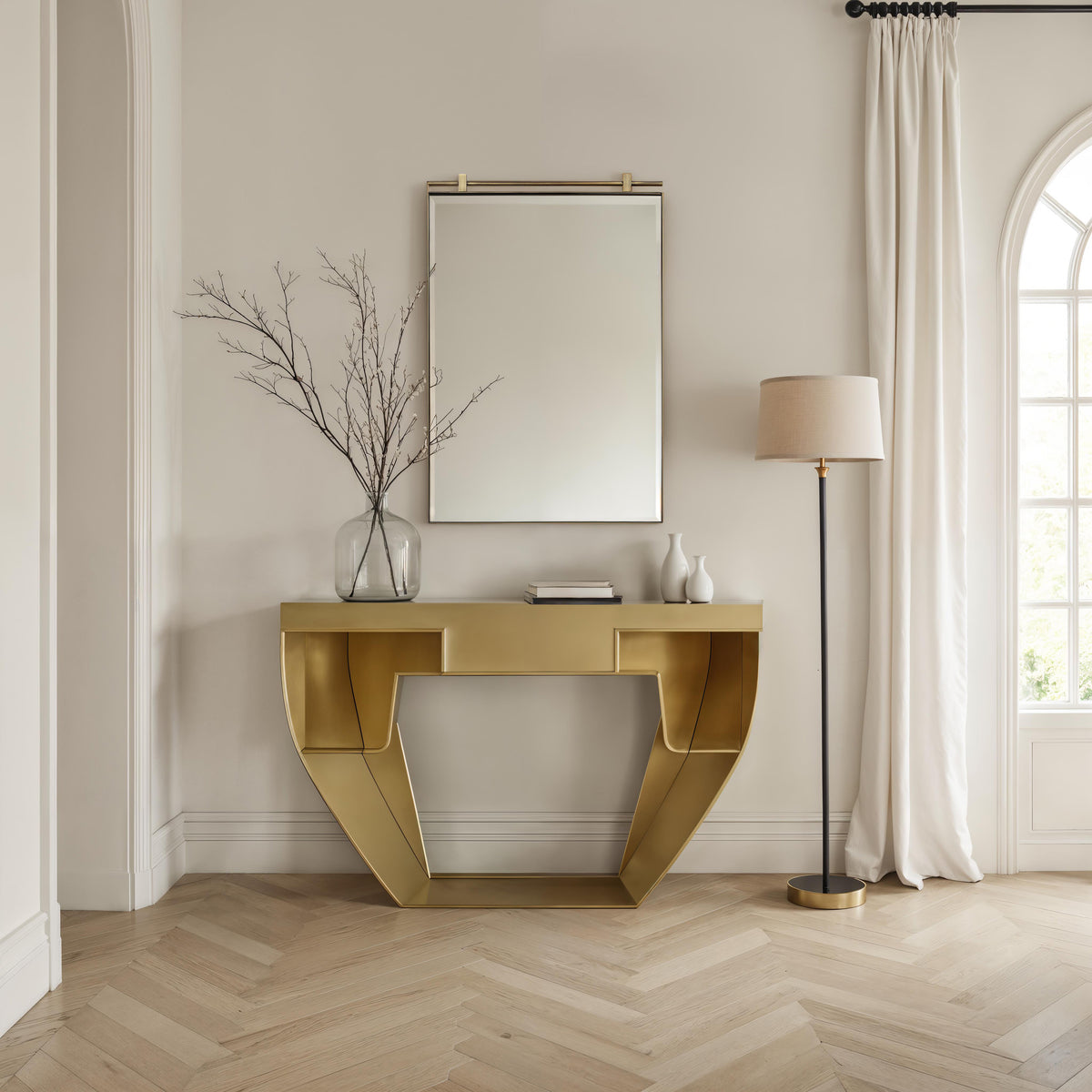 Neem 36" H x 24" W Wall Mirror, Yellow-Mirrors-DECOROLALA