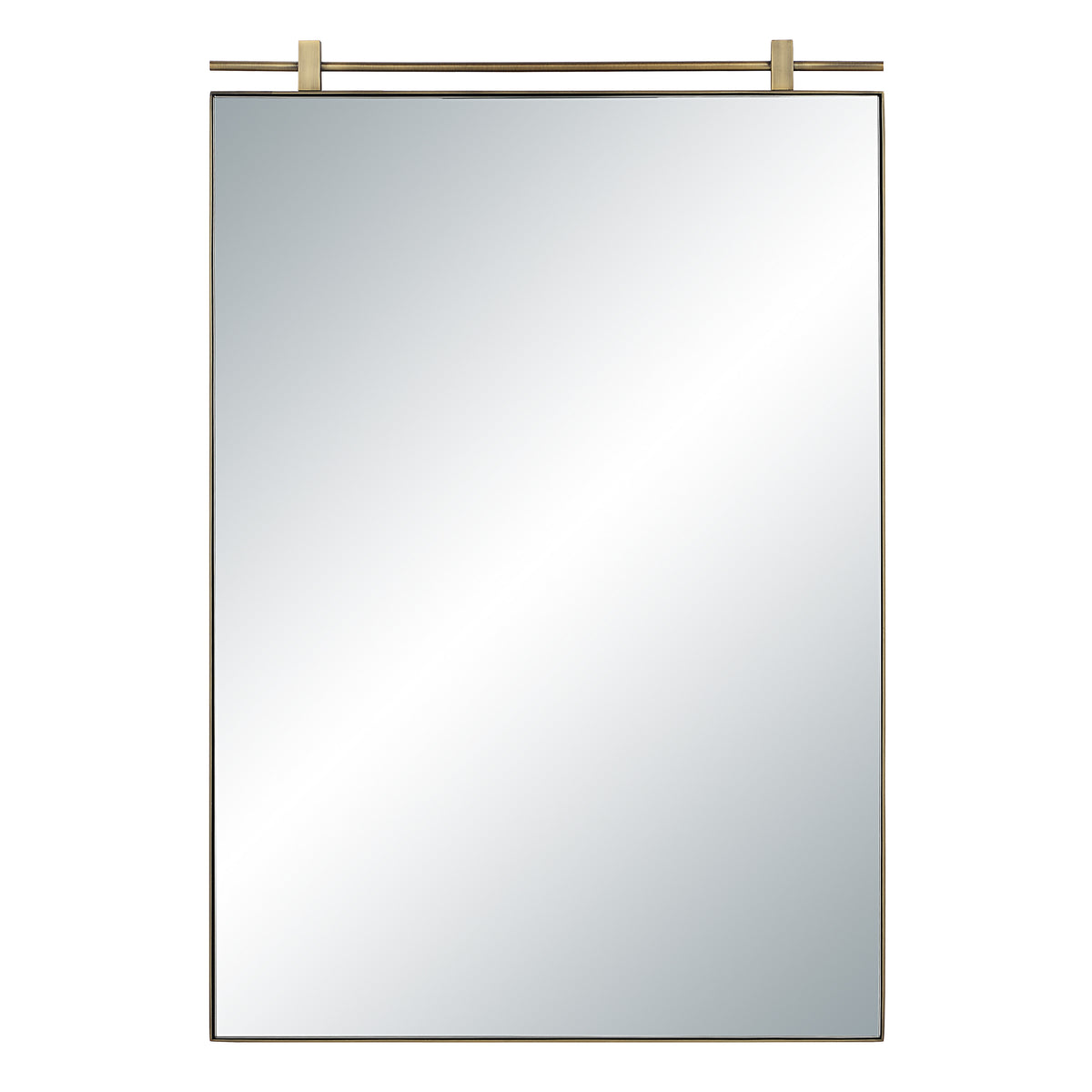 Neem 36" H x 24" W Wall Mirror, Yellow-Mirrors-DECOROLALA