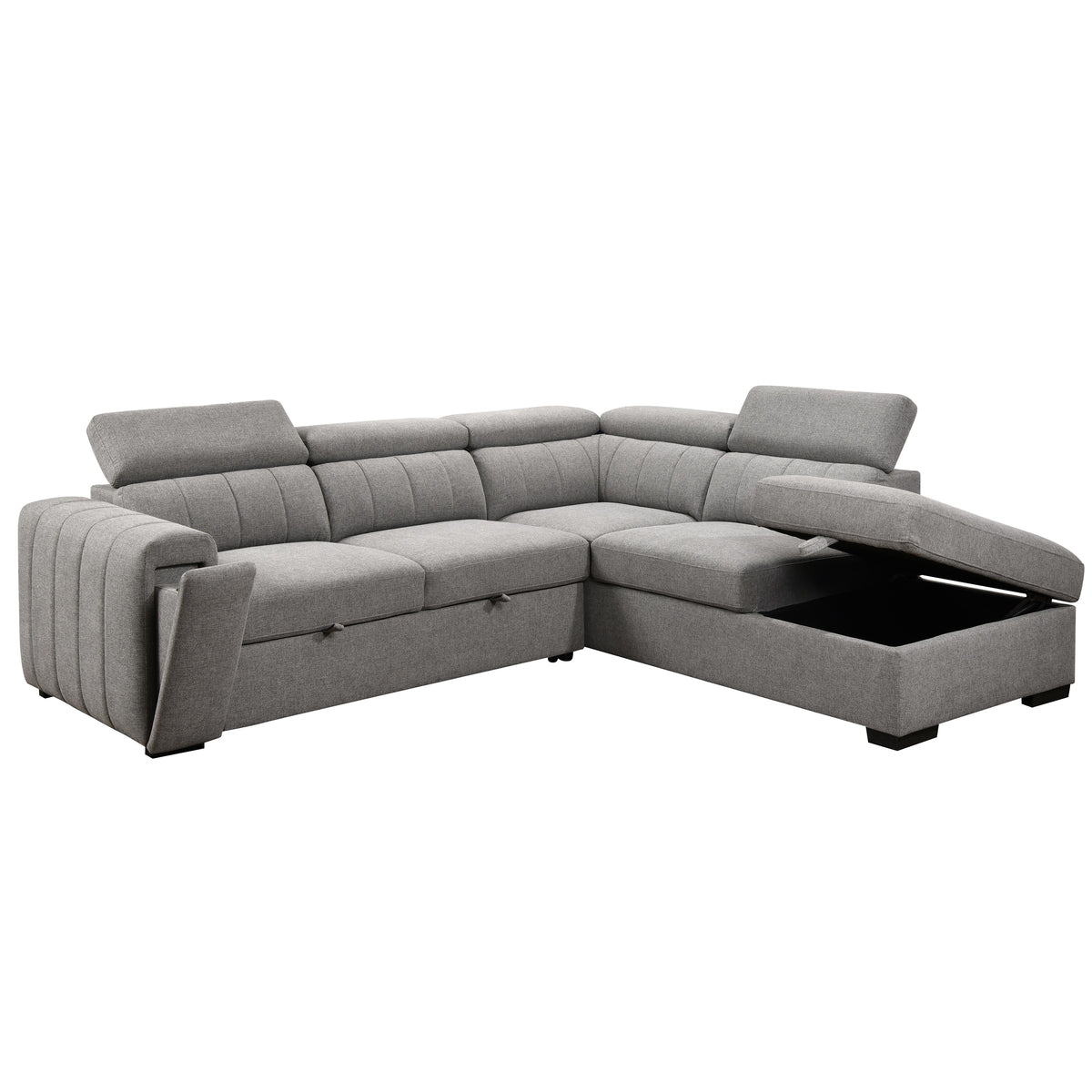 Nello 101 in. Right Facing Media Sleeper-Sofa Beds-DECOROLALA
