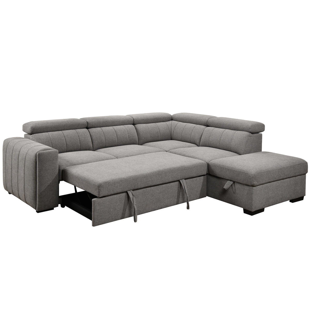 Nello 101 in. Right Facing Media Sleeper-Sofa Beds-DECOROLALA