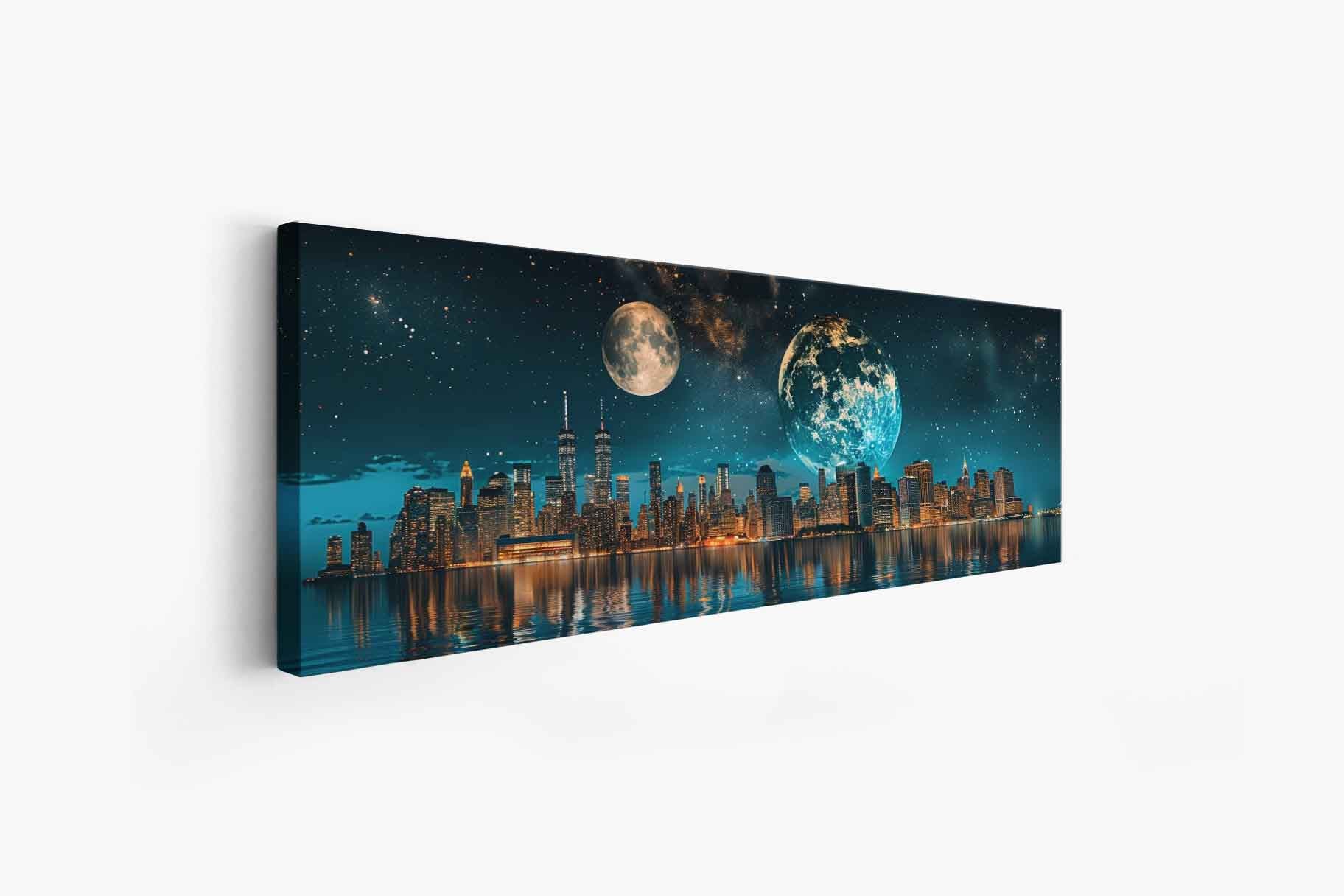 New York Circa 2111 Canvas Print 72x24-Print-DECOROLALA
