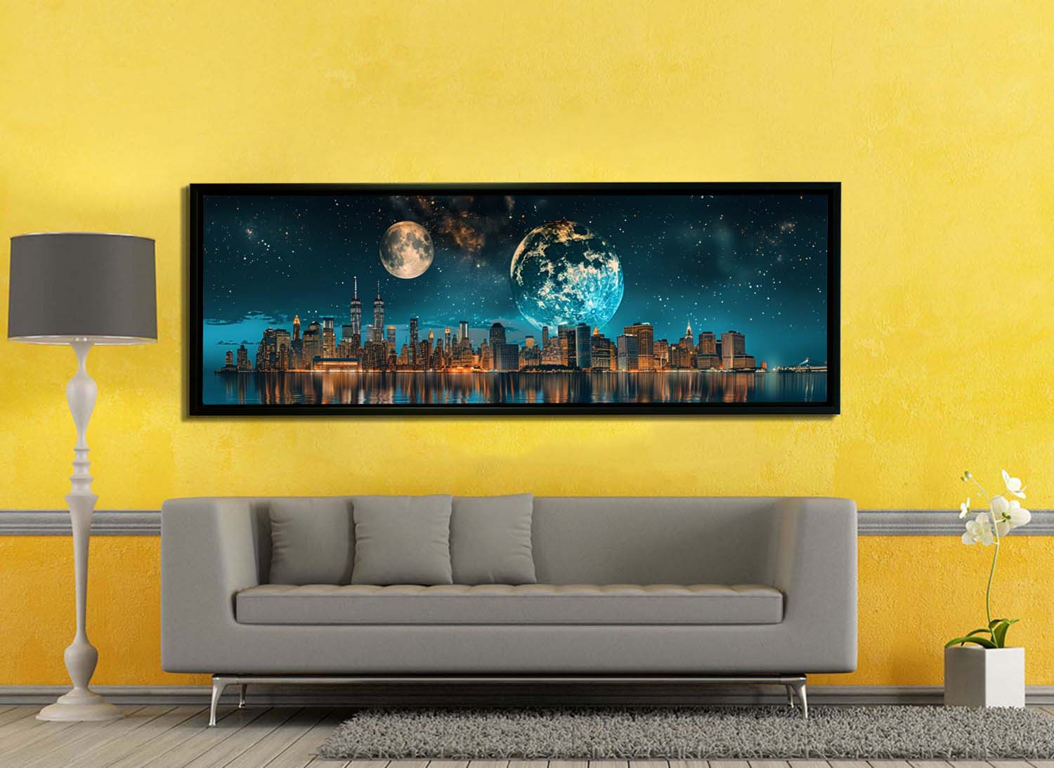 New York Circa 2111 Canvas Print 72x24-Print-DECOROLALA