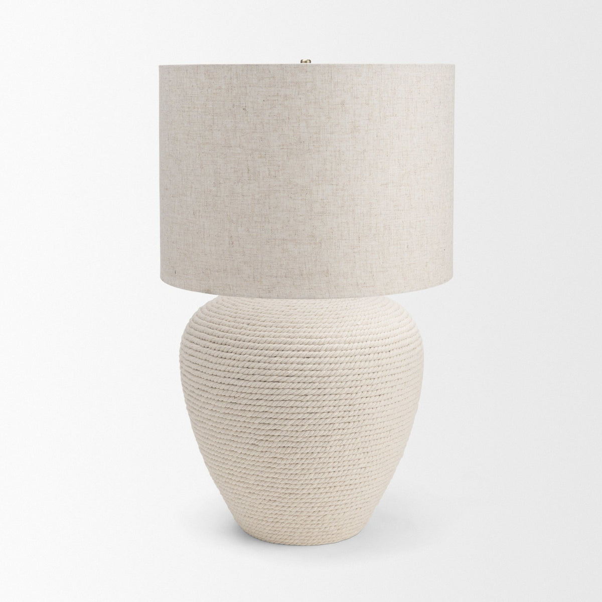 Newport Woven Rope Table Lamp-Table Lamps-DECOROLALA