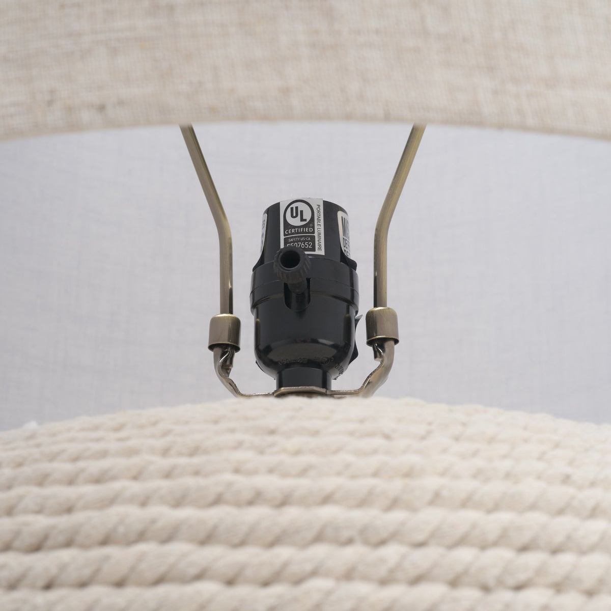Newport Woven Rope Table Lamp-Table Lamps-DECOROLALA