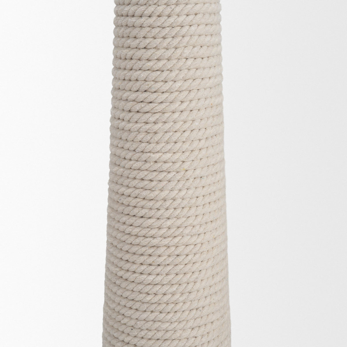 Newport Woven Rope Tapered Base Floor Lamp-Floor Lamps-DECOROLALA