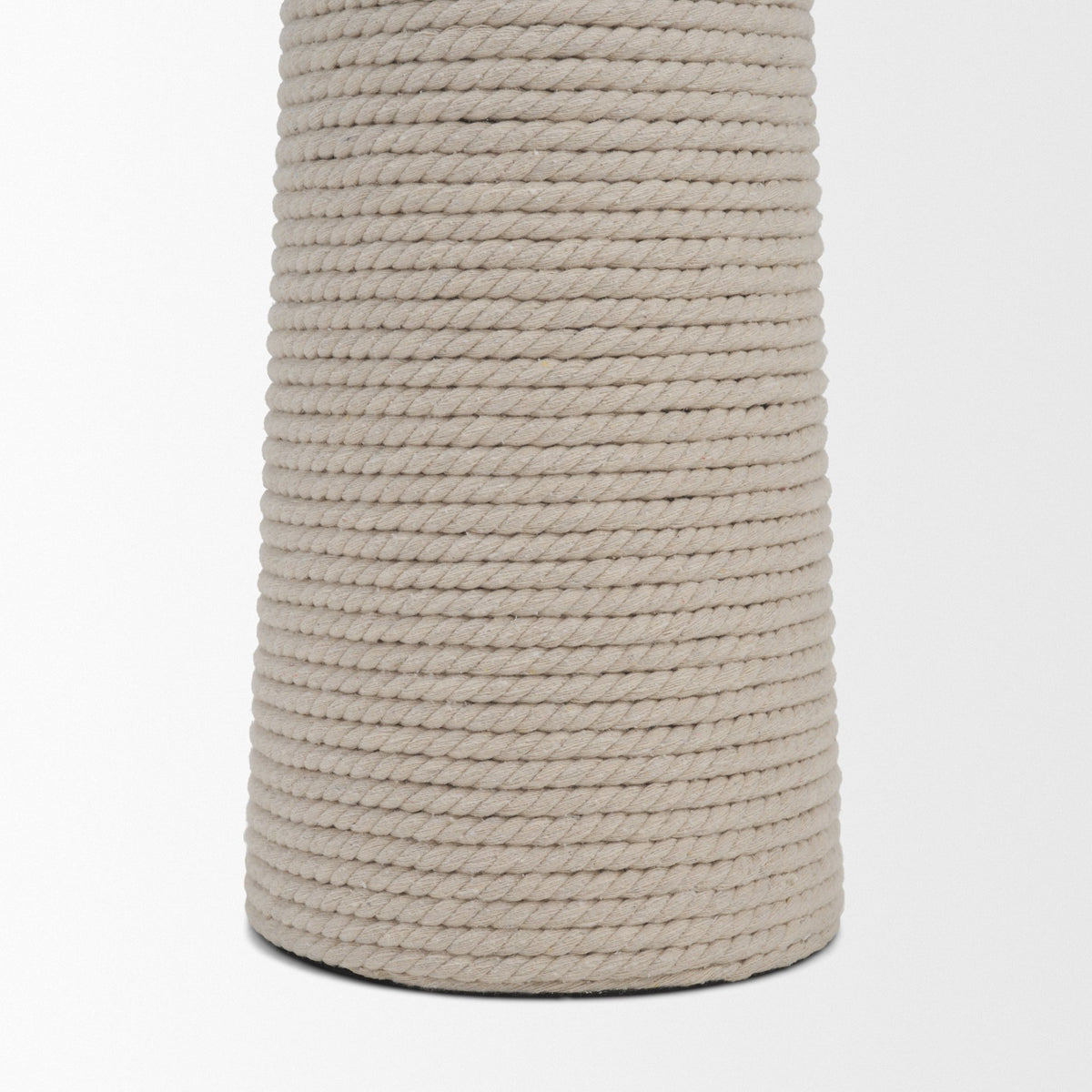 Newport Woven Rope Tapered Base Floor Lamp-Floor Lamps-DECOROLALA