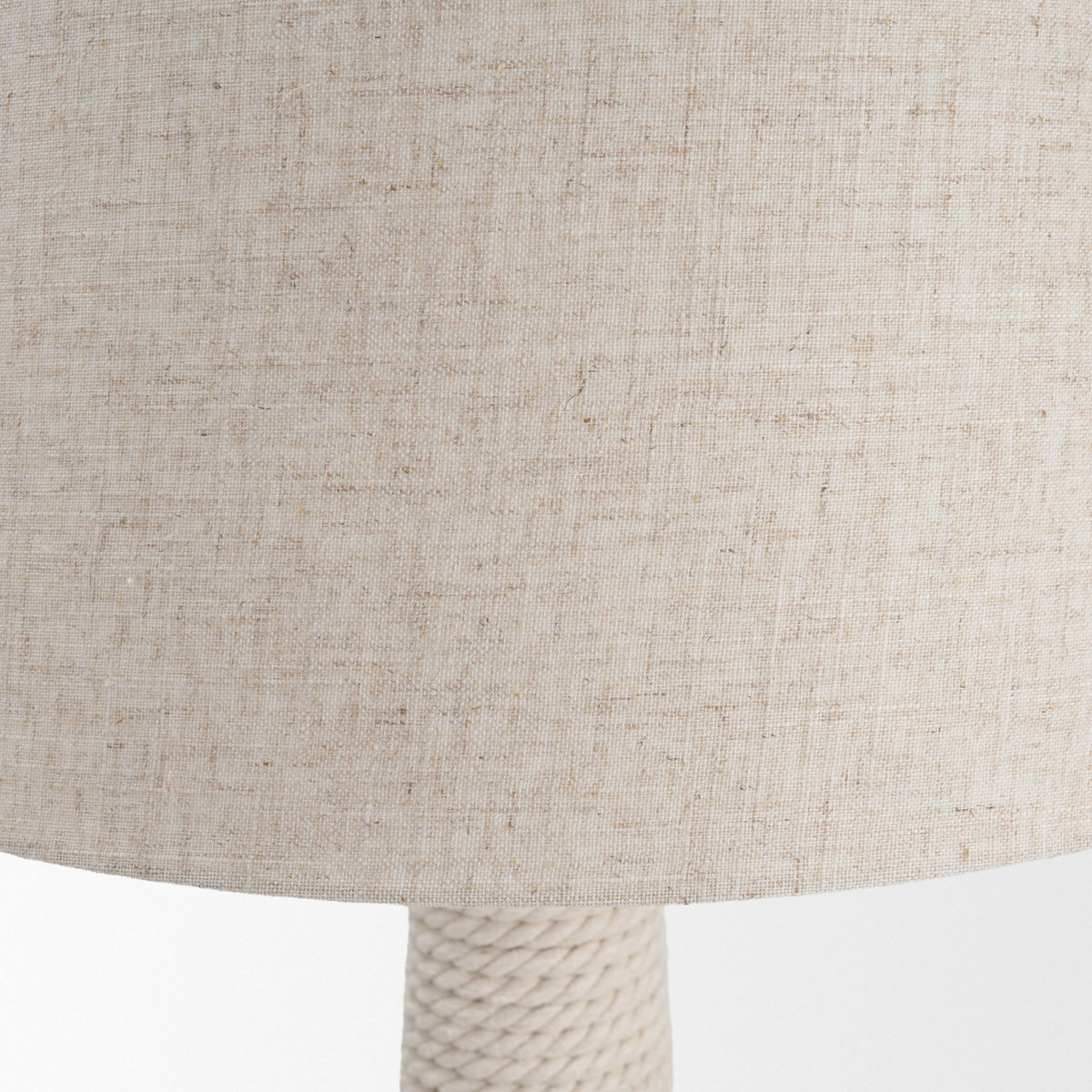 Newport Woven Rope Tapered Base Floor Lamp-Floor Lamps-DECOROLALA