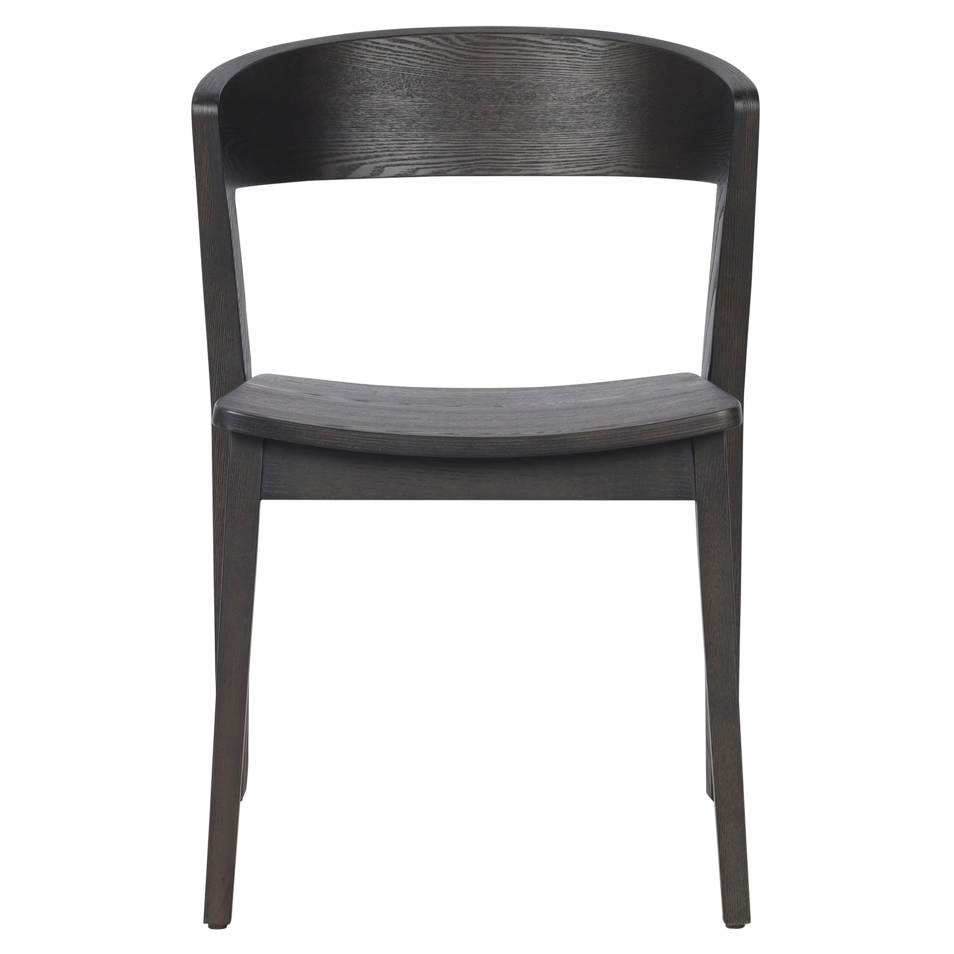 Nicco Mid-Century Modern Dining Chair - Mocha Ash Wood-DECOROLALA