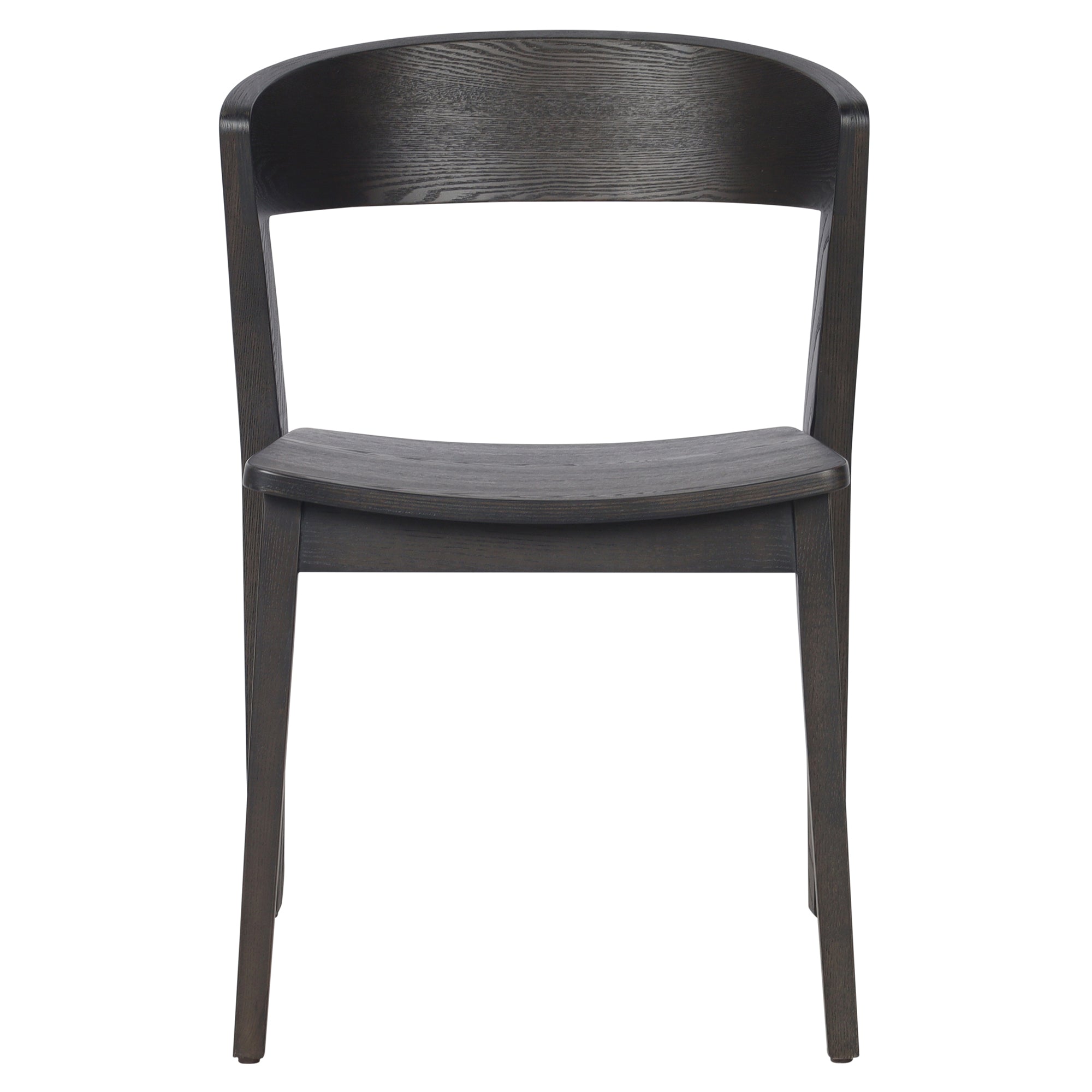 Nicco Mid-Century Modern Dining Chair - Mocha Ash Wood-DECOROLALA