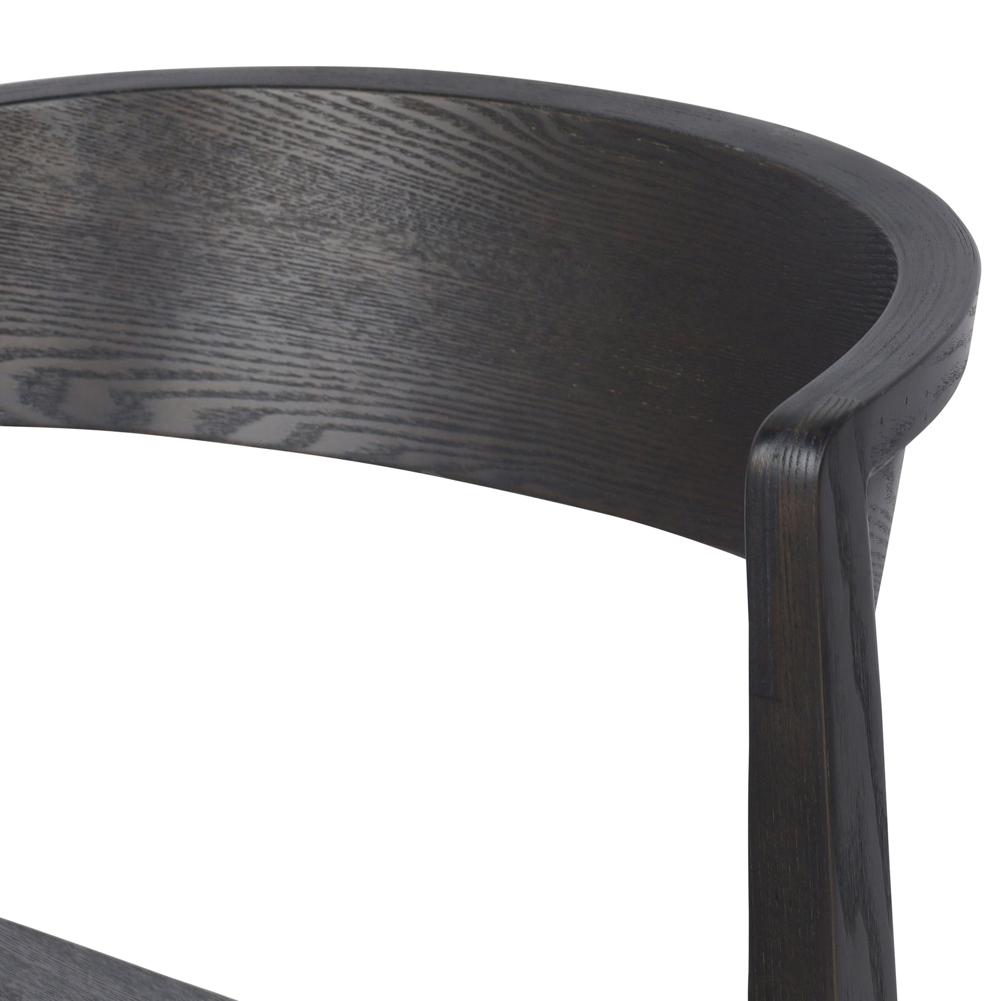 Nicco Mid-Century Modern Dining Chair - Mocha Ash Wood-DECOROLALA