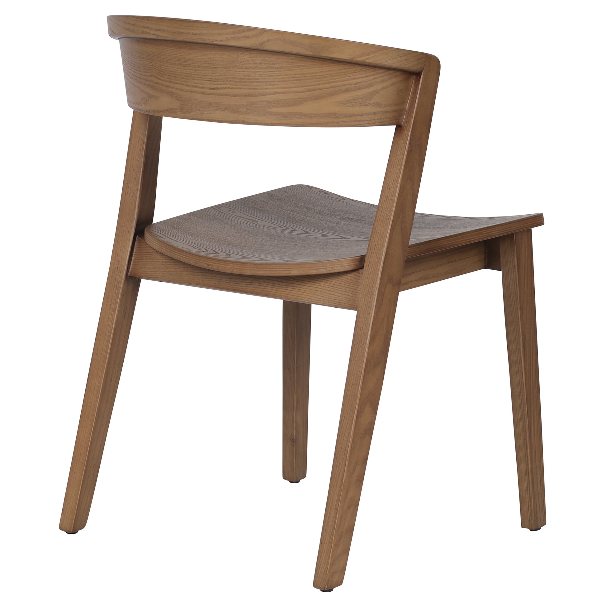 Nicco Mid-Century Modern Dining Chair - Walnut Solid Wood-DECOROLALA
