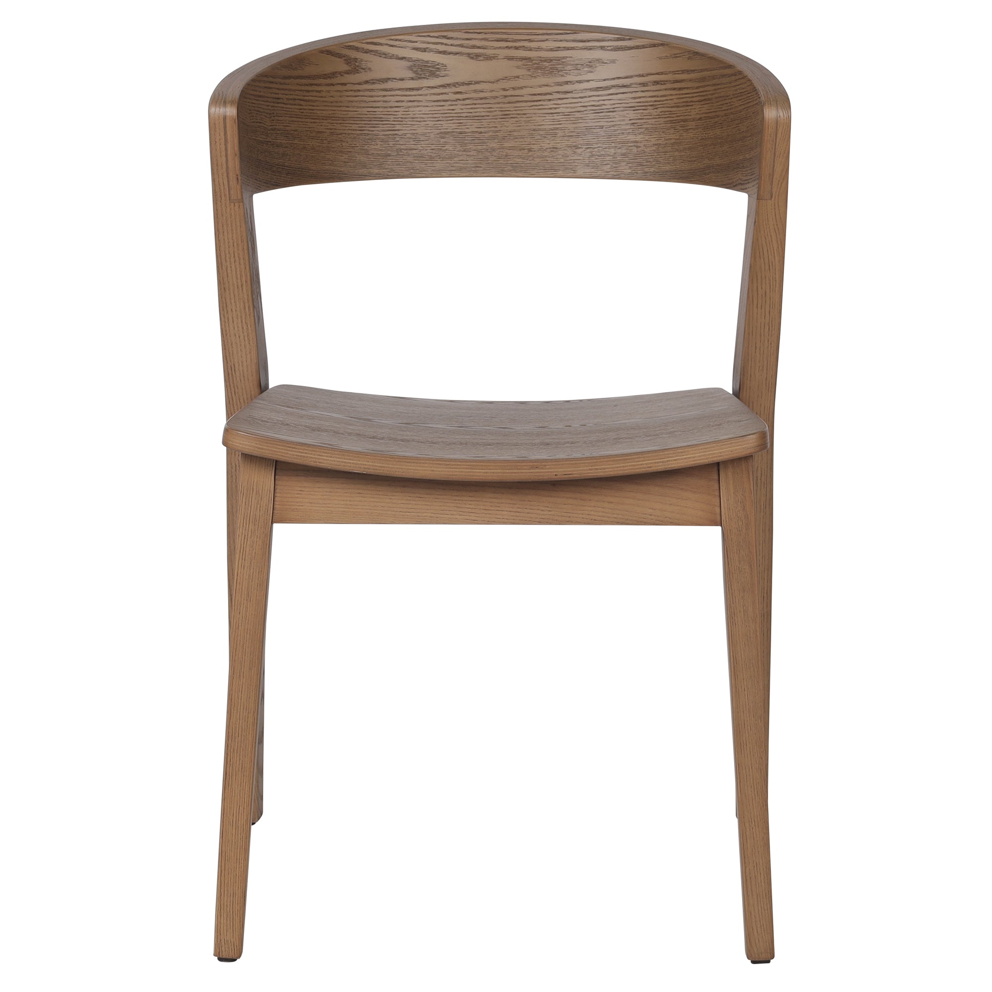 Nicco Mid-Century Modern Dining Chair - Walnut Solid Wood-DECOROLALA