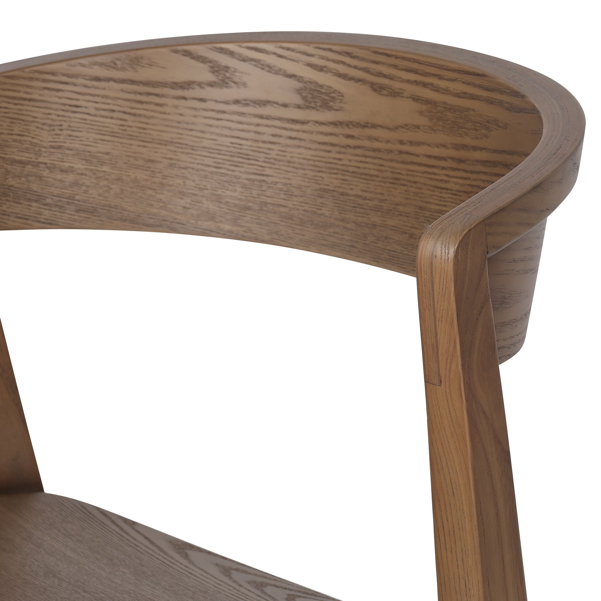 Nicco Mid-Century Modern Dining Chair - Walnut Solid Wood-DECOROLALA