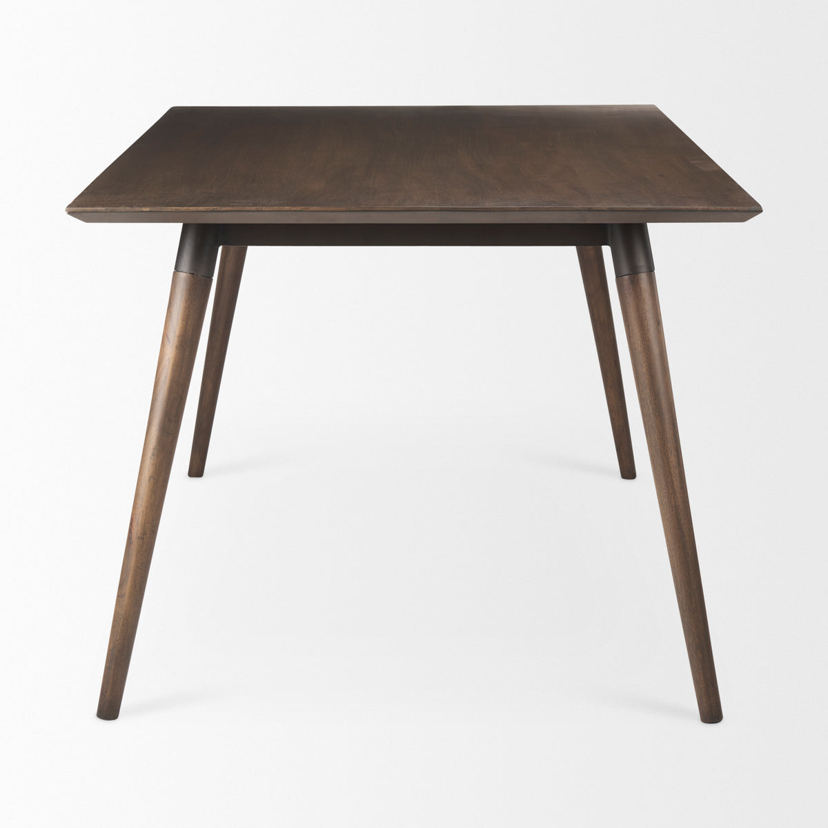 Nicholas 72"L x 39"W Dining Table | Modern | Brown Wood & Metal/Wood | Seats 6-Dining Tables-DECOROLALA