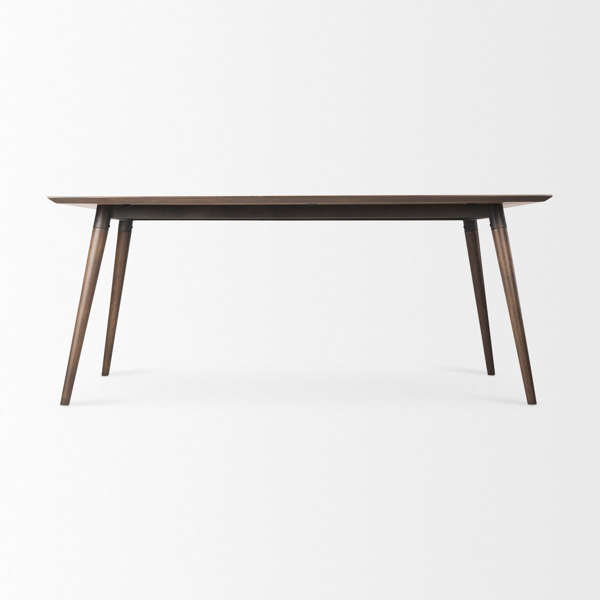 Nicholas 72"L x 39"W Dining Table | Modern | Brown Wood & Metal/Wood | Seats 6-Dining Tables-DECOROLALA